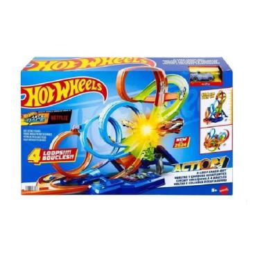 Imagem de Hot Wheels Action Voltas e Colisões Desafiadoras HXR70