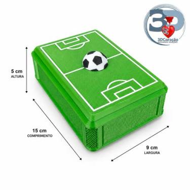 Imagem de Caixa de figurinhas Campo de futebol - Loja 3DCorao