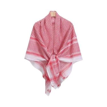 Imagem de Shemagh Keffiyeh Tático Árabe Para Deserto, Lenço De Cabeça Muçulmano,