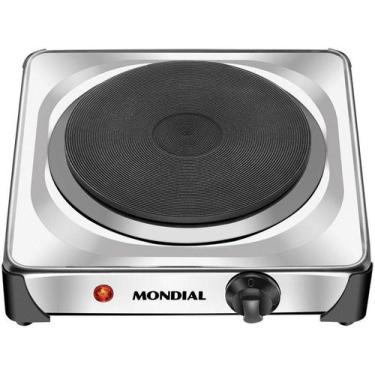 Imagem de Fogão Elétrico 1 Boca de Mesa Inox 1000W - Mondial Fast Cook FE-04