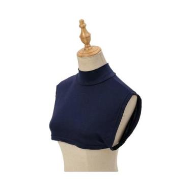 Imagem de Cachecol De Moda Feminino Com Gola Removível Em Modal Macio E Elástico
