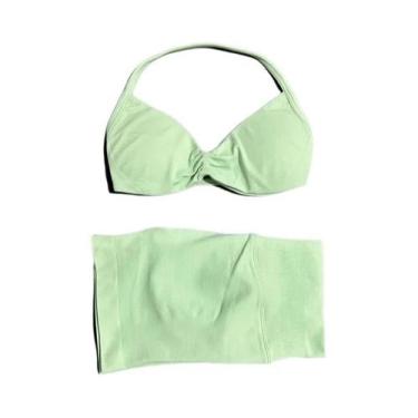 Imagem de Conjunto De Ginástica Feminino De 2 Peças Sem Costura Com Alças, Leggi