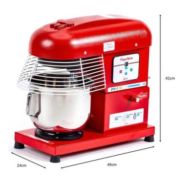 Imagem de Batedeira Planetária Profissional Maná BPM-5 Pro Vermelha 5L, Vermelho