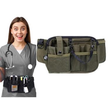 Imagem de Bolsa de Cintura Aylashine Organizador para Enfermeiros Verde Impermeá