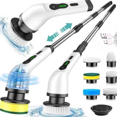 Imagem de Escova de Limpeza Elétrica Mágica Multiuso Mop P/ Lavar limpar Casa Co