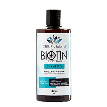 Imagem de Shampoo Para Tratamento Capilar Crescimento e Fortalecimento Biotin 500 ml WEllis Profissional