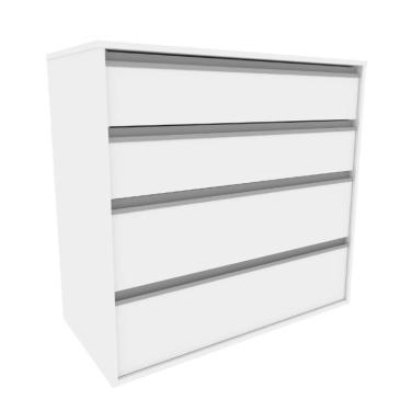 Imagem de Cômoda Amora 4 Gavetas Branca