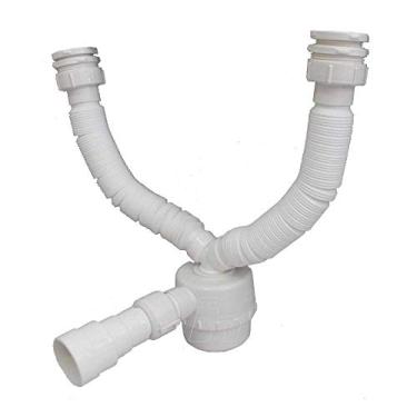 Imagem de Sifão Universal Duplo Copo Sanfonado -Fere