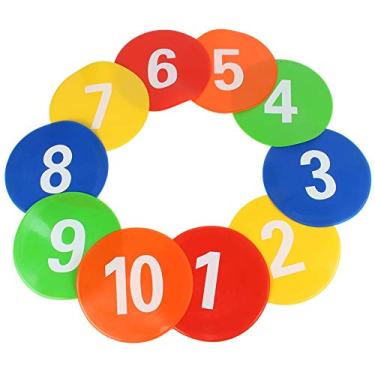 Imagem de Heayzoki Canetinhas planas para futebol, placas de disco de futebol de PVC, simples e prático, para esportes de basquete e treinamento de velocidade