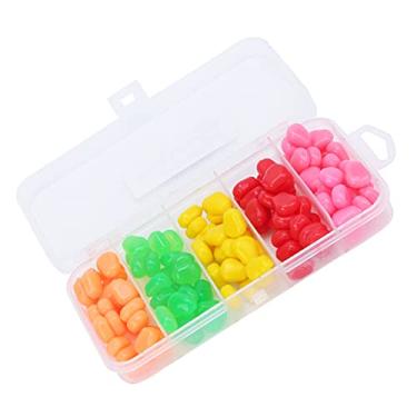 Imagem de Isca de pesca, isca de milho para pesca com 5 cores, conjunto de grãos de milho macios com isca de milho com 125 x isca de milho para pesca (125 cápsulas)