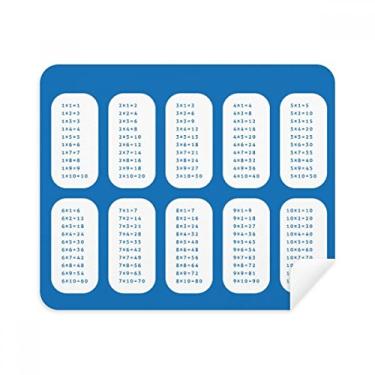 Imagem de Pano de limpeza de tela multiplication Table Number Study Matemática, 2 peças, tecido de camurça