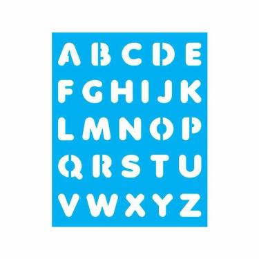 Imagem de Stencil Tamako Alfabeto - 20X25Cm - Ref 9413