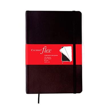 Imagem de Caderneta s Flex, Cicero, 3206, Preto, Médio (14X21)