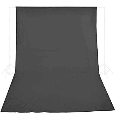 Imagem de Fundo Infinito de Algodão Preto 1.8x2.8m