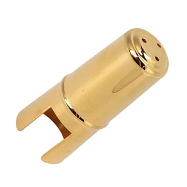 Imagem de Bocal de clarinete Cobertura de boquilha de ouro Bocal de saxofone Cobertura de proteção para instrumentos Triplo