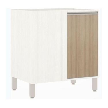 Imagem de Balcão Luciane Reto 1 Porta Linea Patina/Avela