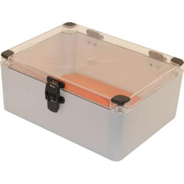 Imagem de Caixa Montagem Pvc 310mmx230mmx130mm Tampa Transparente C/fc