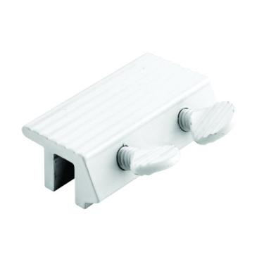 Imagem de Prime-Line Products U 9807 Trava de janela deslizante, 6 mm (1/4"), alumínio extrudado, branco, trava de polegar dupla