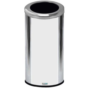 Imagem de Lixeira Inox 50 Litros Com Tampa Aro