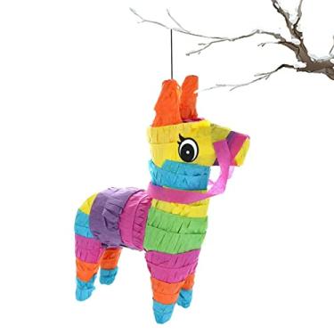 Imagem de Pinata arco-íris - Pinata bonito engraçado do arco-íris para a festa | Pinata de burro colorido divertido para decoração de festa, suprimentos para festa mexicana Aocate