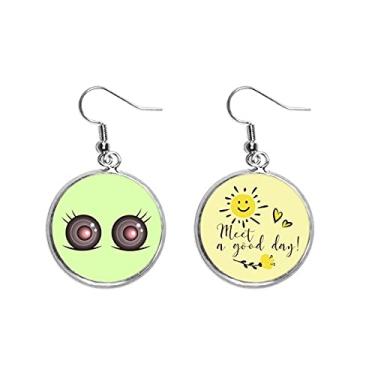 Imagem de Blackness Animation Faha Ear Drop Sun Flower Brinco Jóias Moda, Medium, Metal