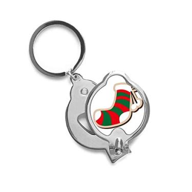 Imagem de Cortador de unhas de aço inoxidável com tesoura para festivais de desenhos animados de Natal
