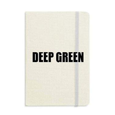 Imagem de Caderno com nome de cor verde profundo capa dura diário clássico A5 presente