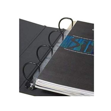 Imagem de Motivate Reforço Folhas De Fichário Banda Lateral A4 Preto 10x14 cm 100 Unidades