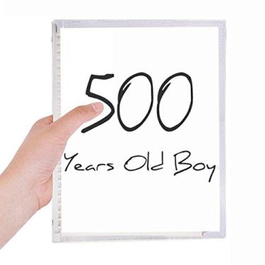 Imagem de Caderno para meninos de 500 anos de idade com folhas soltas diário recarregável