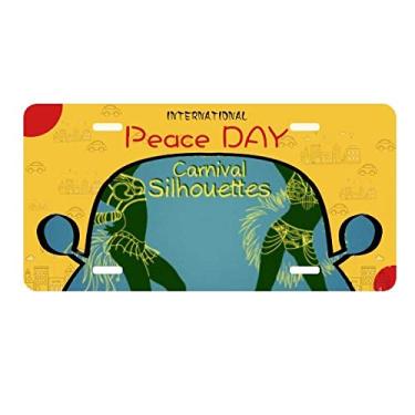 Imagem de DIYthinker Hula Outline Placa Cultural Brasil Brasileiro Decoração de Carro Dia da Paz