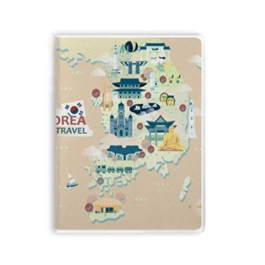 Imagem de Diário de capa macia Travelling in Korea Art Deco para presente moderno