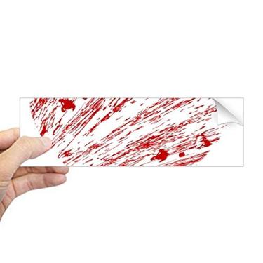 Imagem de DIYthinker Adesivo de para-choque retangular coração vermelho dia dos namorados gotejamento para janela notebook