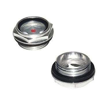Imagem de Flyshop Acessórios de compressor de ar de liga de alumínio rosqueado macho vidro de visão nível de óleo, G3/4", 4 peças
