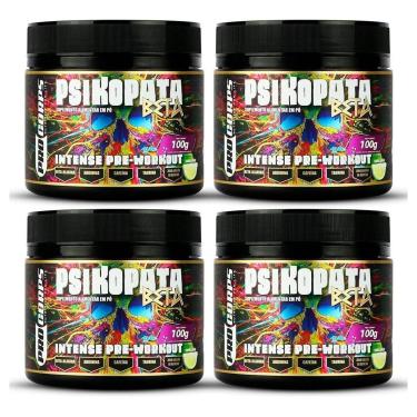 Imagem de 4 Pré Treino Psikopata Beta 100g - Procorps-Unissex