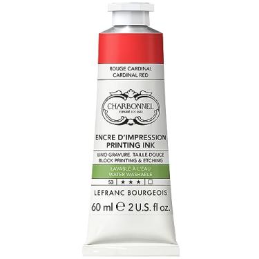 Imagem de Lefranc Bourgeois 301493 Pintura de cobre lavável com excelente resistência à luz, vegana, 100% livre de solventes, tubo de 60 ml, cor vermelha cardinal