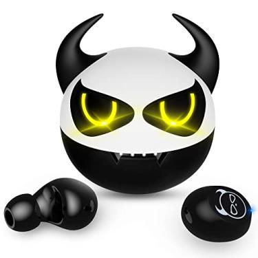 Imagem de Fones de ouvido Bluetooth, fones de ouvido sem fio com microfone - 36h Playtime Fone de ouvido estéreo à prova d'água adulto crianças Fone de ouvido esportivo fofo anime para iPhone Android