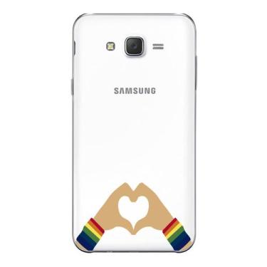 Imagem de Capa Case Capinha Samsung Galaxy  J5  Arco Iris Amor - Showcase