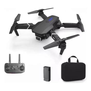 Imagem de Drone com Camera angular hd 4k 1080p wifi fpv câmera altura segurar dobrável quadcopter mini zangão presente brinquedos