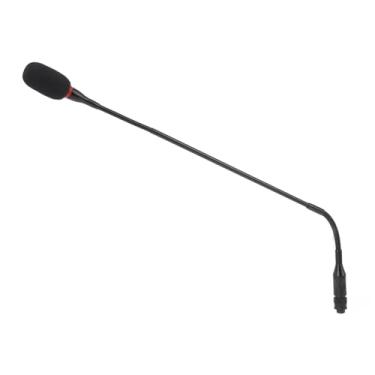 Imagem de Microfone de pescoço de ganso 59 cm 23,2 polegadas microfone condensador, furos para para-brisas, liga de alumínio, microfone pescoço de ganso para reuniões e videoconferências