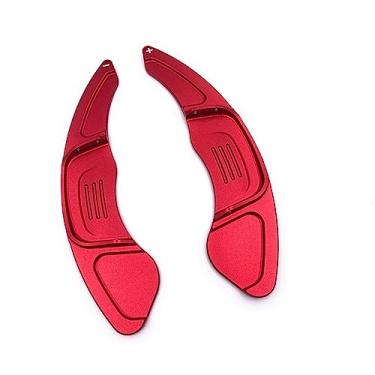 Imagem de HIBEYO Extensões de câmbio de remo para Golf7 R/R-Line 2015-2021, Golf7 GTI/GTD 2015-2021, Polo GTI 2015-2020, Sagitar GLI/R-Line 2016-2021, Lamando GTS 2016-2017 Acessórios de decoração de interiores