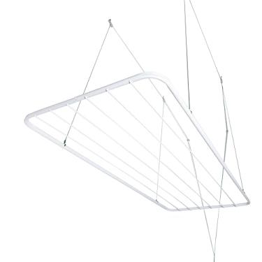 Imagem de Varal De Teto 90 Cm Grande + Kit De Instalação Reforçado