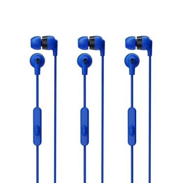 Imagem de Skullcandy Fones de ouvido Ink'd+ com fio com plugue de 3,5 mm, ajuste de isolamento de ruído, controle de chamada e faixa de microfone embutido, tamanhos de gel de ouvido incluídos para ajuste