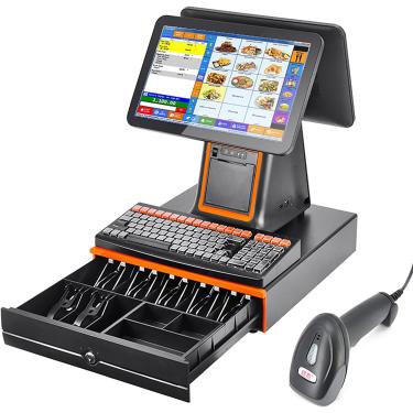 Imagem de Caixa registradora inteligente Caixa registradora multifuncional Computador Supermercado Meiye Joalheria Loja de roupas Caixa registradora de tela dupla A máquina multifuncional é adequada p
