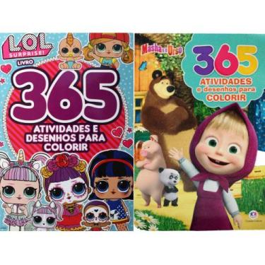 Imagem de 365 Atividades E Desenhos Para Colorir - 2 Vol: Masha E O Urso E  L.O.