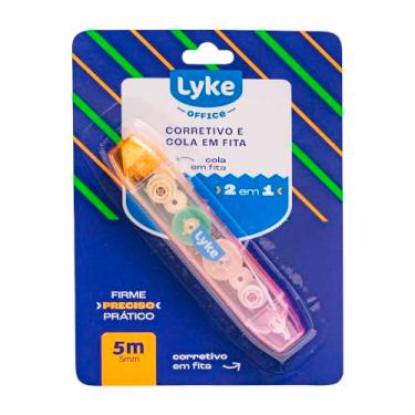 Imagem de Corretivo e Cola em Fita Lyke Duo Point 2 em 1