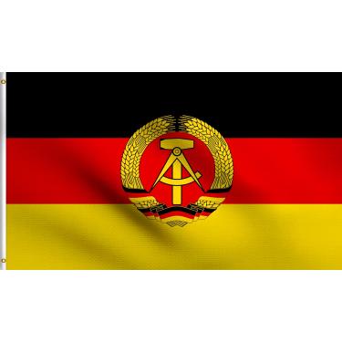 Imagem de Bandeira da República Democrática Alemã DMSE East Germany 100 D Bandeira 100% Poliéster Resistente a UV