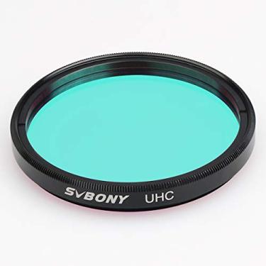 Imagem de SVBONY Filtro de telescópio Filtro UHC de 2 polegadas para observações de objetos do céu profundo Filtro de ultra alto contraste para reduzir a poluição luminosa