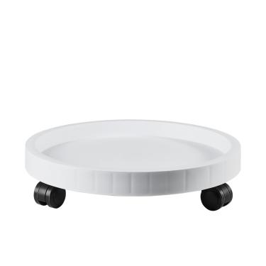 Imagem de NAZKAEN Porta-copos de 30 cm com rodinhas para pires com rodas, suporte resistente para plantas em vasos, base de rolo de porta-copos redonda com rodízios, suporte para vaso de flores para ambientes internos e externos