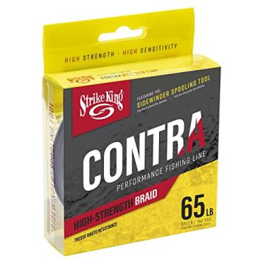 Imagem de Strike King Linha de pesca Contra Braid Performance, 150 jardas, zero elasticidade, 29,5 kg, verde