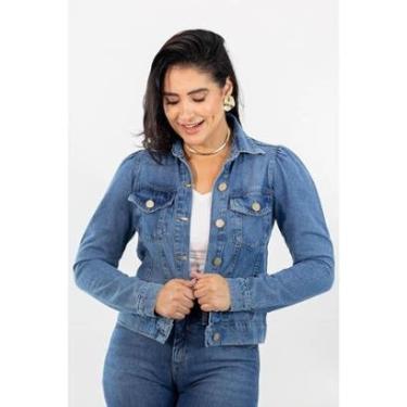 Imagem de Jaqueta Jeans Feminina Manga Bufante Anticorpus Premium-Feminino